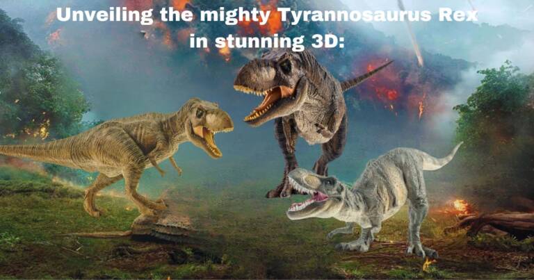 Unveiling the mighty Tyrannosaurus Rex in stunning 3D: a journey through prehistoric wonders